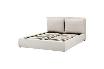 Seng med oppbevaring Bajonna - Beige, 160x200 cm - Møbler - Senger - Senger med oppbevaring