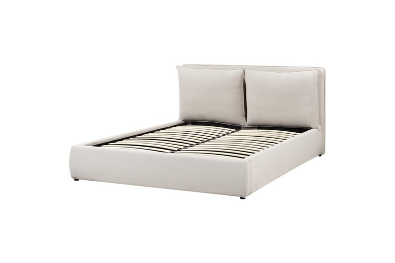 Seng med oppbevaring Bajonna - Beige, 160x200 cm - Møbler - Senger - Senger med oppbevaring