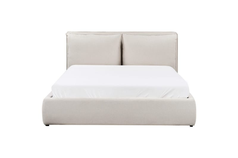Seng med oppbevaring Bajonna - Beige, 160x200 cm - Møbler - Senger - Senger med oppbevaring