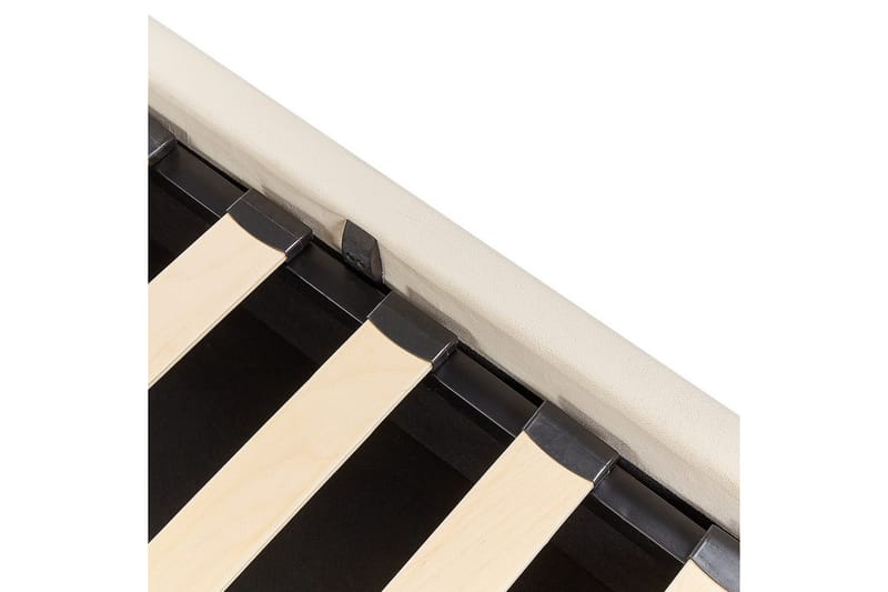 Seng med oppbevaring Bousse - Beige/Fløyel, 160x200 cm - Møbler - Senger - Senger med oppbevaring