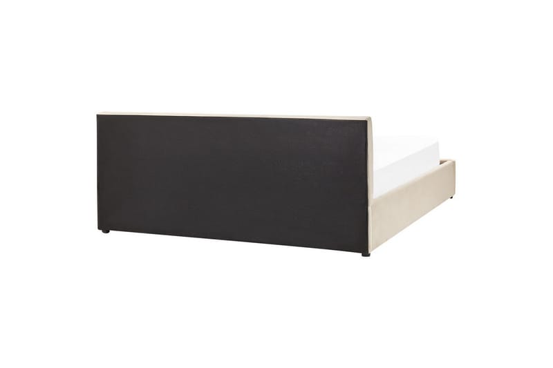 Seng med oppbevaring Bousse - Beige/fløyel, 180x200 cm - Møbler - Senger - Senger med oppbevaring