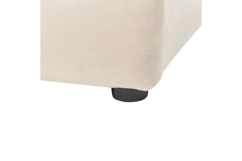 Seng med oppbevaring Bousse - Beige/Fløyel, 180x200 cm - Møbler - Senger - Senger med oppbevaring