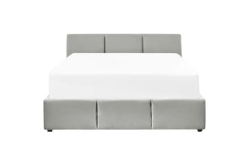 Seng med oppbevaring Bousse - Grå/Fløyel, 160x200 cm - Møbler - Senger - Senger med oppbevaring