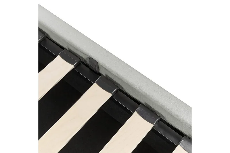 Seng med oppbevaring Bousse - Grå/Fløyel, 160x200 cm - Møbler - Senger - Senger med oppbevaring