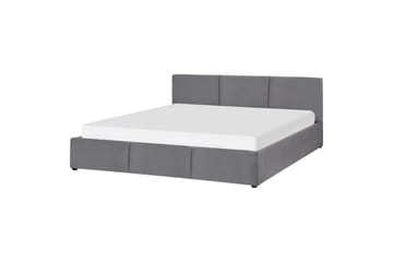 Seng med oppbevaring Bousse - Mørkegrå/fløyel, 180x200 cm - Møbler - Senger - Senger med oppbevaring