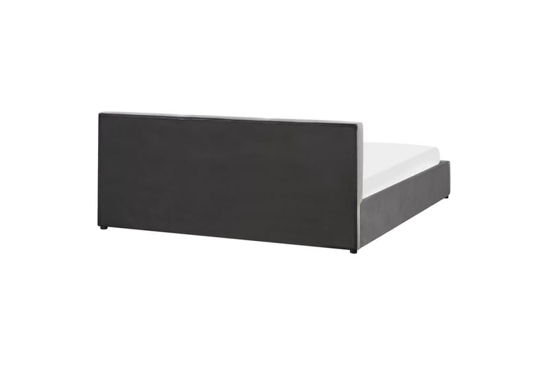 Seng med oppbevaring Bousse - Mørkegrå/fløyel, 180x200 cm - Møbler - Senger - Senger med oppbevaring