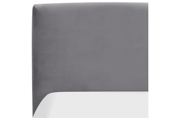 Seng med oppbevaring Bousse - Mørkegrå/fløyel, 180x200 cm - Møbler - Senger - Senger med oppbevaring