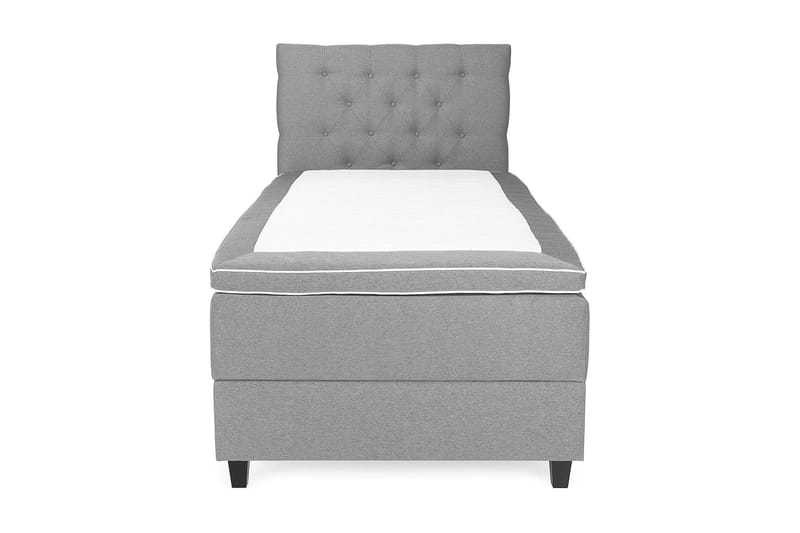 Seng med Oppbevaring Boxford 105x200 - Lysgrå - Møbler - Senger - Enkeltsenger