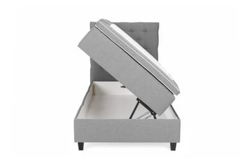 Seng med Oppbevaring Boxford 105x200 - Lysgrå - Møbler - Senger - Enkeltsenger