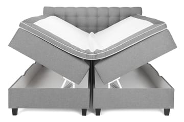 Seng med Oppbevaring Boxford 160x200 - Lysgrå - Møbler - Senger - Enkeltsenger