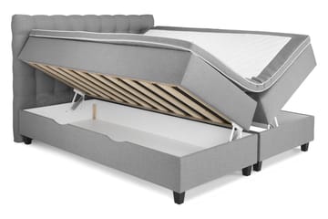 Seng med Oppbevaring Boxford 180x200 - Lysgrå - Møbler - Senger - Enkeltsenger