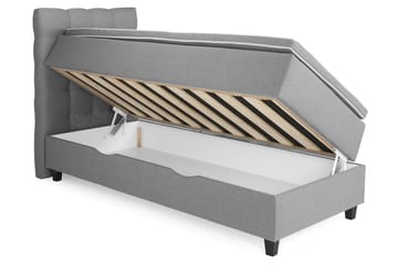 Seng med Oppbevaring Boxford 80x200 - Lysgrå - Møbler - Senger - Enkeltsenger