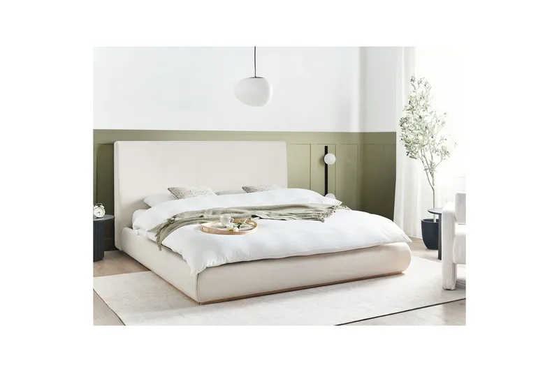 Seng med oppbevaring Campagne - Beige, 180x200 cm - Møbler - Senger - Senger med oppbevaring