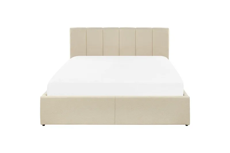 Seng med oppbevaring Dreux - Beige, svart, 140x200 cm - Møbler - Senger - Senger med oppbevaring