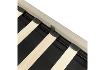 Seng med oppbevaring Dreux - Beige, svart, 140x200 cm - Møbler - Senger - Senger med oppbevaring