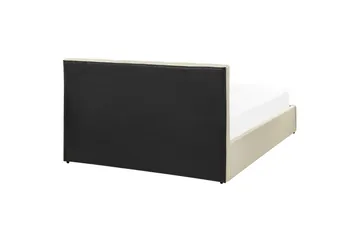 Seng med oppbevaring Dreux - Beige, svart, 140x200 cm - Møbler - Senger - Senger med oppbevaring