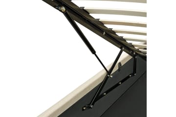Seng med oppbevaring Dreux - Beige, svart, 160x200 cm - Møbler - Senger - Senger med oppbevaring