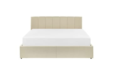 Seng med oppbevaring Dreux - Beige, svart, 160x200 cm - Møbler - Senger - Senger med oppbevaring