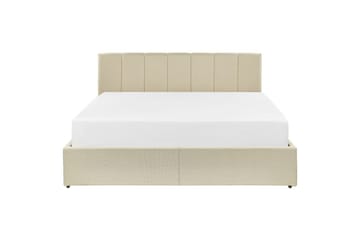 Seng med oppbevaring Dreux - Beige, svart, 160x200 cm - Møbler - Senger - Senger med oppbevaring