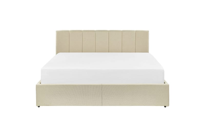 Seng med oppbevaring Dreux - Beige, svart, 160x200 cm - Møbler - Senger - Senger med oppbevaring