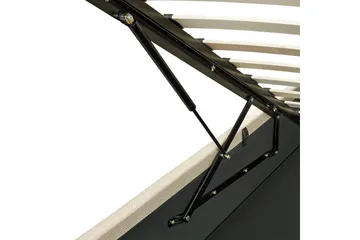 Seng med oppbevaring Dreux - Beige, svart, 180x200 cm - Møbler - Senger - Senger med oppbevaring