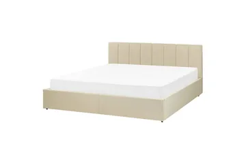 Seng med oppbevaring Dreux - Beige, svart, 180x200 cm - Møbler - Senger - Senger med oppbevaring