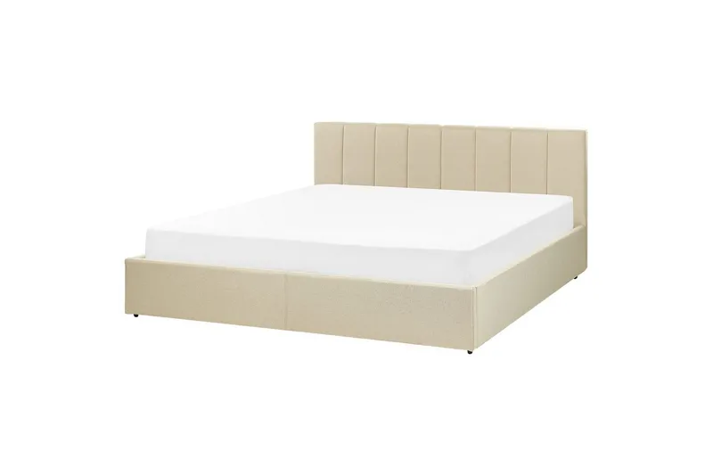 Seng med oppbevaring Dreux - Beige, svart, 180x200 cm - Møbler - Senger - Senger med oppbevaring
