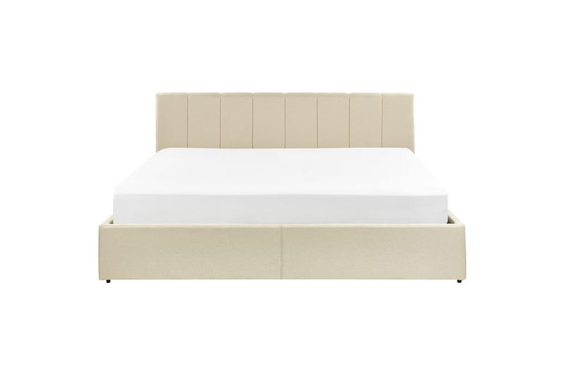 Seng med oppbevaring Dreux - Beige, svart, 180x200 cm - Møbler - Senger - Senger med oppbevaring
