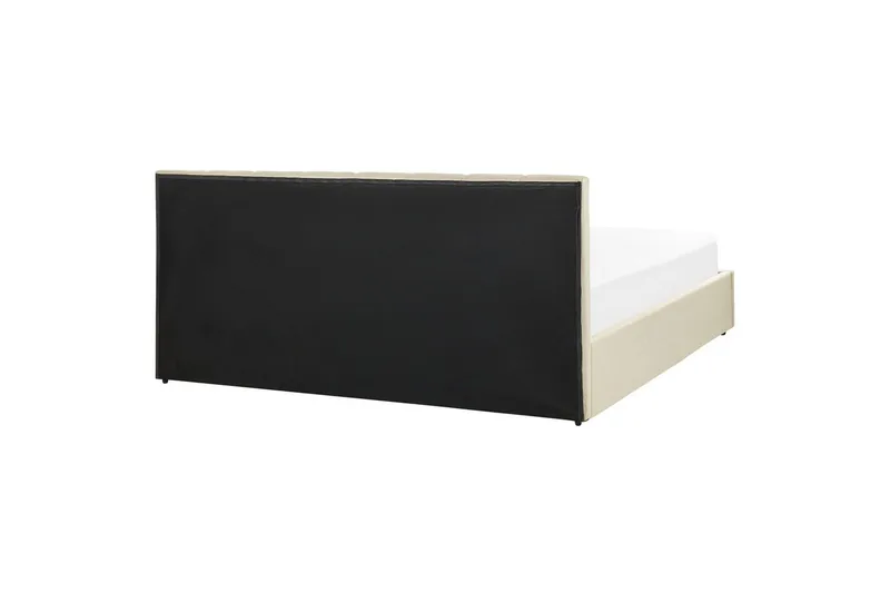 Seng med oppbevaring Dreux - Beige, svart, 180x200 cm - Møbler - Senger - Senger med oppbevaring