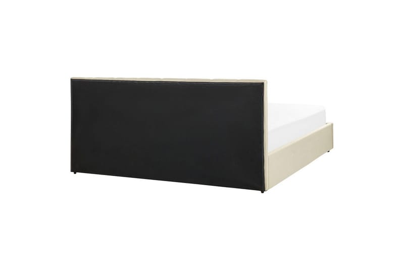 Seng med oppbevaring Dreux - Beige, svart, 180x200 cm - Møbler - Senger - Senger med oppbevaring
