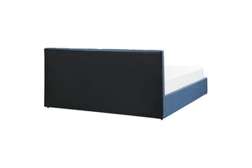 Seng med oppbevaring Dreux - Blå, Svart, 180x200 cm - Møbler - Senger - Senger med oppbevaring