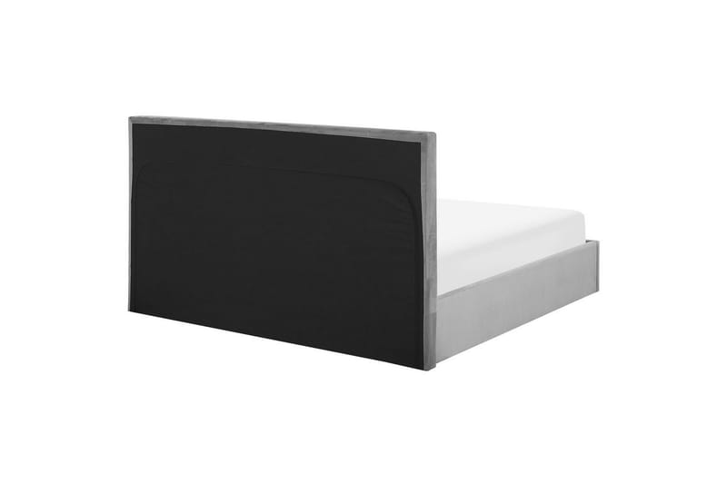 Seng med oppbevaring Lorient - Grå/Fløyel, Grå/fløyel, 140x200 cm - Møbler - Senger - Senger med oppbevaring