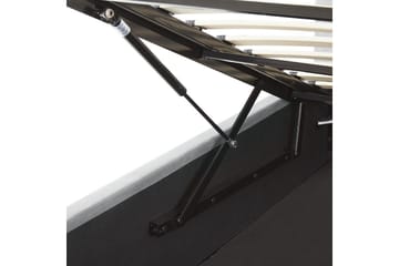 Seng med oppbevaring Lorient - Grå/Fløyel, Grå/fløyel, 140x200 cm - Møbler - Senger - Senger med oppbevaring