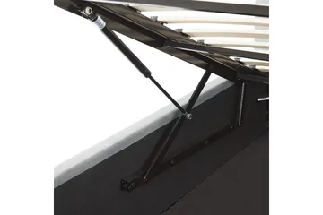 Seng med oppbevaring Lorient - Grå/Fløyel, Grå/fløyel, 160x200 cm - Møbler - Senger - Senger med oppbevaring