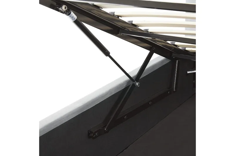 Seng med oppbevaring Lorient - Grå/Fløyel, Grå/fløyel, 160x200 cm - Møbler - Senger - Senger med oppbevaring