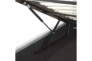 Seng med oppbevaring Lorient - Grå/Fløyel, Grå/fløyel, 180x200 cm - Møbler - Senger - Senger med oppbevaring