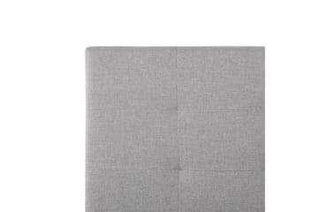 Seng med oppbevaring Lorient - Grå/Polyester, Grå/polyester, 160x200 cm - Møbler - Senger - Senger med oppbevaring