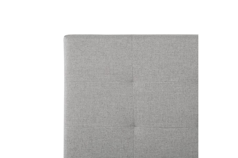 Seng med oppbevaring Lorient - Grå/Polyester, Grå/polyester, 160x200 cm - Møbler - Senger - Senger med oppbevaring