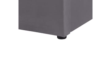 Seng med oppbevaring Lubbon - Grå, Sølv, 140x200 cm - Møbler - Senger - Senger med oppbevaring