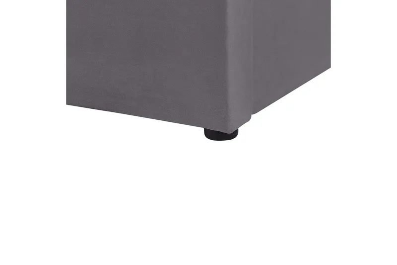 Seng med oppbevaring Lubbon - Grå, Sølv, 140x200 cm - Møbler - Senger - Senger med oppbevaring