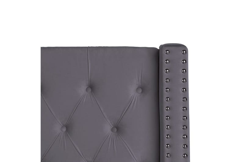 Seng med oppbevaring Lubbon - Grå, Sølv, 140x200 cm - Møbler - Senger - Senger med oppbevaring