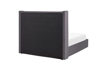 Seng med oppbevaring Lubbon - Grå, Sølv, 140x200 cm - Møbler - Senger - Senger med oppbevaring