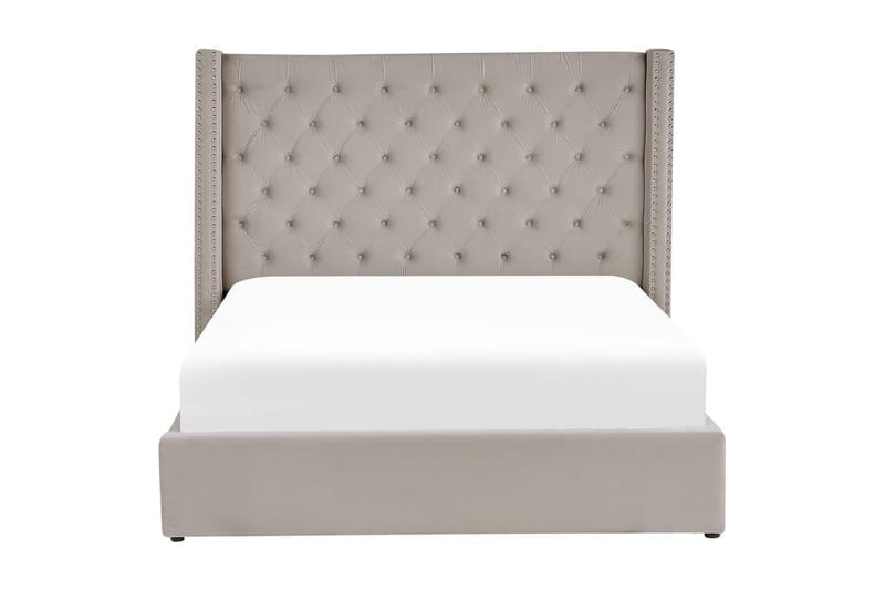 Seng med oppbevaring Lubbon - Sølv, 180x200 cm - Møbler - Senger - Senger med oppbevaring