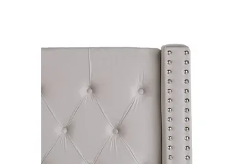 Seng med oppbevaring Lubbon - Sølv, 180x200 cm - Møbler - Senger - Senger med oppbevaring