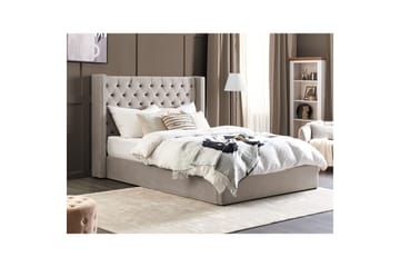 Seng med oppbevaring Lubbon - Sølv, 180x200 cm - Møbler - Senger - Senger med oppbevaring