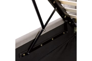 Seng med oppbevaring Lubbon - Sølv, 180x200 cm - Møbler - Senger - Senger med oppbevaring