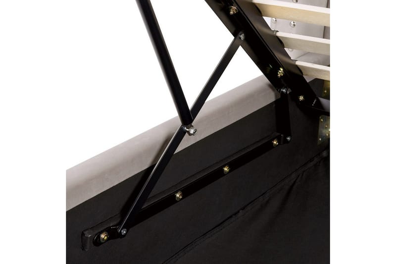 Seng med oppbevaring Lubbon - Sølv, 180x200 cm - Møbler - Senger - Senger med oppbevaring