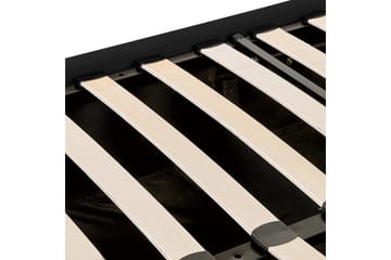 Seng med oppbevaring Lubbon - Svart, Sølv, 180x200 cm - Møbler - Senger - Senger med oppbevaring