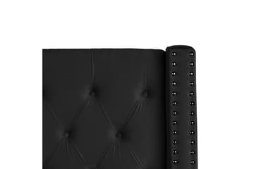 Seng med oppbevaring Lubbon - Svart, Sølv, 180x200 cm - Møbler - Senger - Senger med oppbevaring