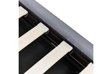 Seng med oppbevaring Metz - Grå, Sølv/Fløyel, 90x200 cm - Møbler - Senger - Senger med oppbevaring